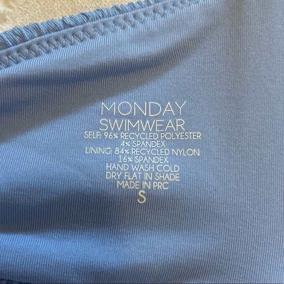 - Monday Swimwear ‘Sky Blue’ Bandeau Bikini Top - Picture 3 of 7